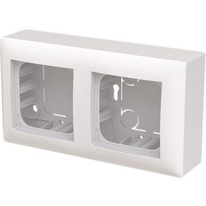 opbouw behuizing vlak 2-voudig Balance SI alpinwit (1712 F-914)