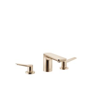 LISSÉ 3-gats wastafelmgkrn afvoer. Light Gold gebors
