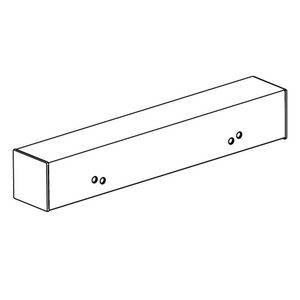 Afstandsprofiel voor wastafel 600x100x100mm wit