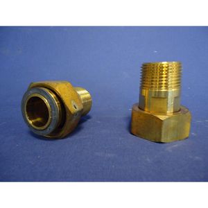Set a 2st. 2-Del. koppeling 1" bt. v. gasmeter G6