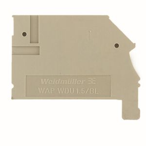 Afsluit- eindplaat h:45.4mm b:2.5mm V-0 1577330000 VVE=50