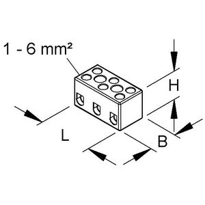 Klemmenblok wit 120.G VVE=50