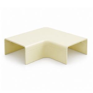 Zak a 2st. Plattebocht met bodemstuk 25x13mm Systeem25 creme