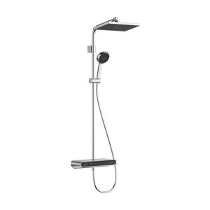 Activera Q Showerpipe 290/180 1 straalsoort EcoSmart met ShowerTablet Select 360 Varia chroom