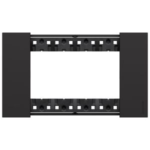 Afdekplaat 4 module zwart K4704 LivingNow