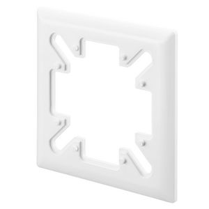 Afdekraam 88x88mm tbv inbouwdozen verkeerswit RAL 9016