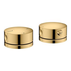 2-gats badrandmengkraan + thermostaat AXOR One Polished Gold-Optic