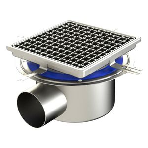 Industrieput RVS 304 put 255x255mm zijuitlaat L15