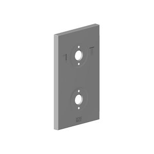 Rozet+symbolen 90X150X9mm-BG