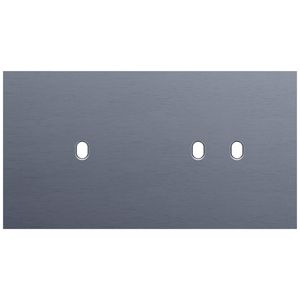 Tweevoudige afdekpl. horizontaal 71mm centerafstand een enke