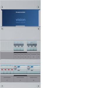Groepenkast 4-groepenverdeler HS 2xALS 4P 30mA +F 3-fase