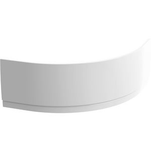 Frontpaneel geboge wit v. ligbad Caserta