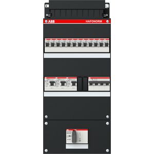 Groepenkast 12 groepen achter 3x 30mA 3-fase 1SPF006905F1770