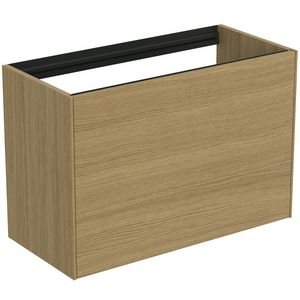 Conca wastafelmeubel 80x37x55cm 1 lade zonder afdekblad light oak