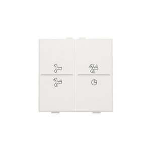 2-voudige toets ventilatoropdruk 0 - 3 RF schakelaar white