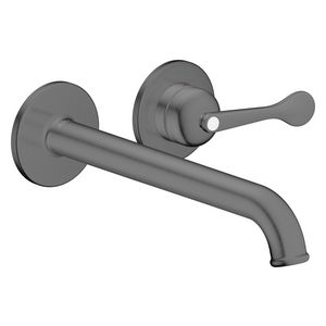 AXOR Archivio 1-hendel afbouwdeel wandkraan met uitloop 220mm Brushed Black Chrome