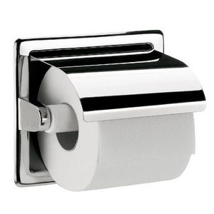 System2, closetrolhouder met klep, inbouwmodel, chroom