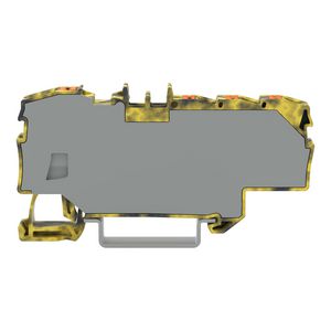 Verdeelklem Met Druk 1x6mm² / 6x1,5mm² donker/geel VVE=12