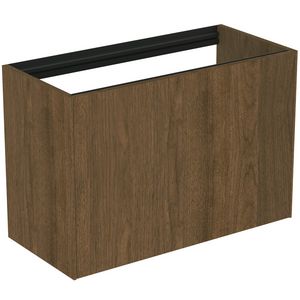 Conca wastafelmeubel 80x37x55cm 1 lade zonder afdekblad dark walnut
