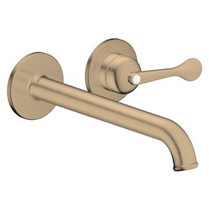AXOR Archivio 1-hendel afbouwdeel wandkraan met uitloop 220mm Brushed Bronze