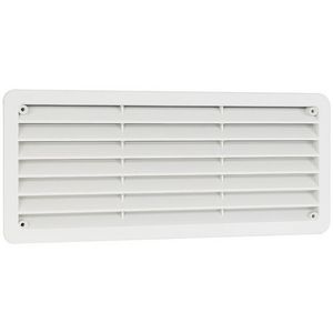 Kunststof ventilatierooster 270x120mm lichtgrijs