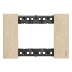 Afdekplaat 3 module goud K4703 LivingNow