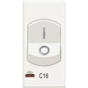 Axolute White inst auto 16A 1P+N 3kA 1m