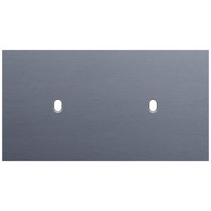 Tweevoudige afdekpl. horizontaal 71mm centerafstand twee enk
