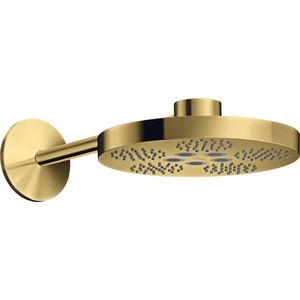 Hoofddouche AXOR One 280 2 straalsoorten+wandaansluiting Polished Gold-Optic