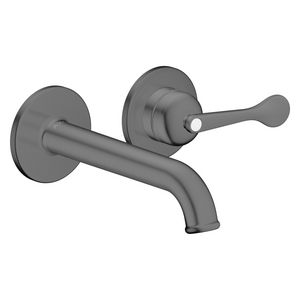 AXOR Archivio 1-hendel afbouwdeel wandkraan met uitloop 160mm Brushed Black Chrome