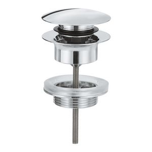 Afvoerplug Push open 1.1/4" chroom