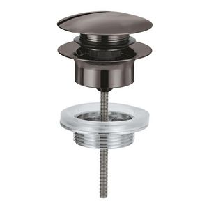 Afvoergarnituur push up hard graphite (donker grijs)