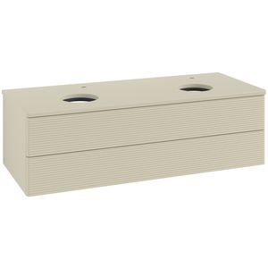 Wastafelonderkast Antao 1200x360x500mm S.Grey Matt Lacquer L24150HJ