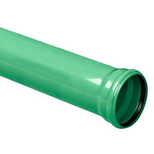 Lengte a 5mtr. PVC Ultra-3 schoon water afvoerbuis groen (HWA) 250mm SN8 TRM=1x mof