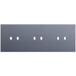Drievoudige afdekpl. horizontaal 71mm centerafstand drie twe