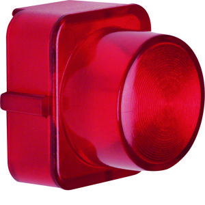 Lens voor drukknop/lichtsignaal-element E10 rood transparant