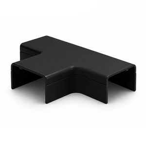 Doos a 2st. Systeem25 t-stuk met bodemstuk 25x13mm zwart