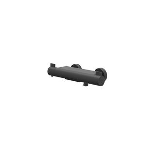Badthermostaatkraan PACT hoh 150mm cooltouch cascade uitloop mat zwart incl. s-koppelingen