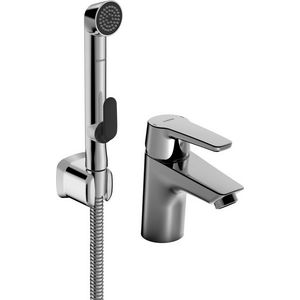 Wastafelmengkraan  vaste uitl 10mm flex. Aansluitsl. 3/8" HANSAPOLO