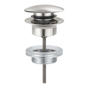 Afvoergarnituur push up supersteel (rvs look)