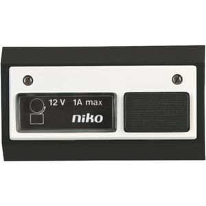 Toegangscontrole - deurbel 12V-1A incl. lamp zwart/wit