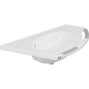 Wastafel met overloop rechts afgerond MATRIX ANGLE DEEP R2150112000