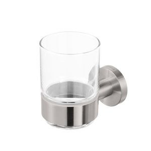 Drinkglas + drinkglashouder rvs NEMOX STAINLESS STEEL