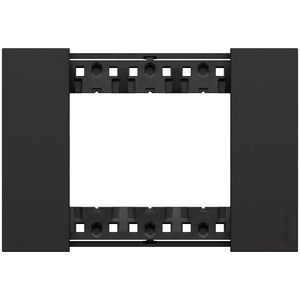 Afdekplaat 3 module zwart K4703 LivingNow