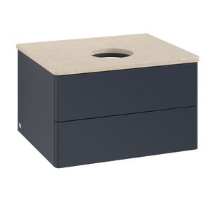 Wastafelonderkast Antao 600x360x500mm Mid.Blue Matt Lacquer K18013HG