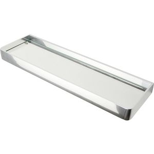 Planchet glas geborsteld aluminium 60cm ALINE incl. bevestiging
