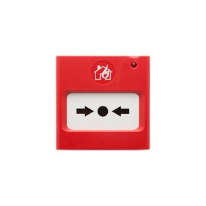 Adresseerbare handmelder binnen ISO rood/IP40 met isolator