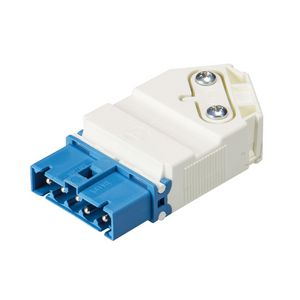 Kabelsteker GST15I5 male schuin lichtblauw schroef VVE=50