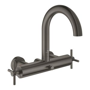 Atrio badmengkraan kruisgrepen hard graphite geborsteld (mat donker grijs) (Spa colors coll.)