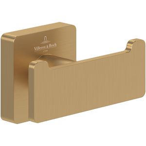 Dubbele handdoekhaak  Elements - Striking Brushed Gold